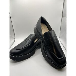 Schutz Christie Studded Loafers Black – Platform chunky, Women’s Size 9.5